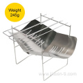 Outdoor Super Light Barbecue Fork Plate Titanium Net